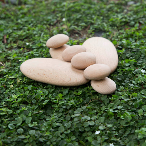 G6771 Wooden Stackers River Stones 8