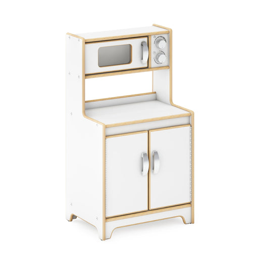 G80434 EdQ Kitchen Microwave and Cupboard White Silo 1 Main | White