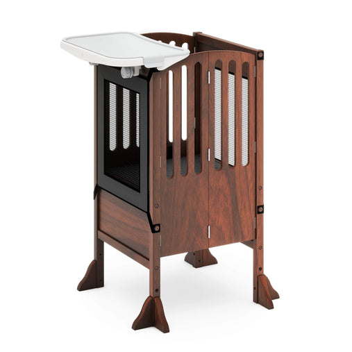 G97547 Contemporary Kitchen Helper and Tray Bundle Walnut Main | Walnut