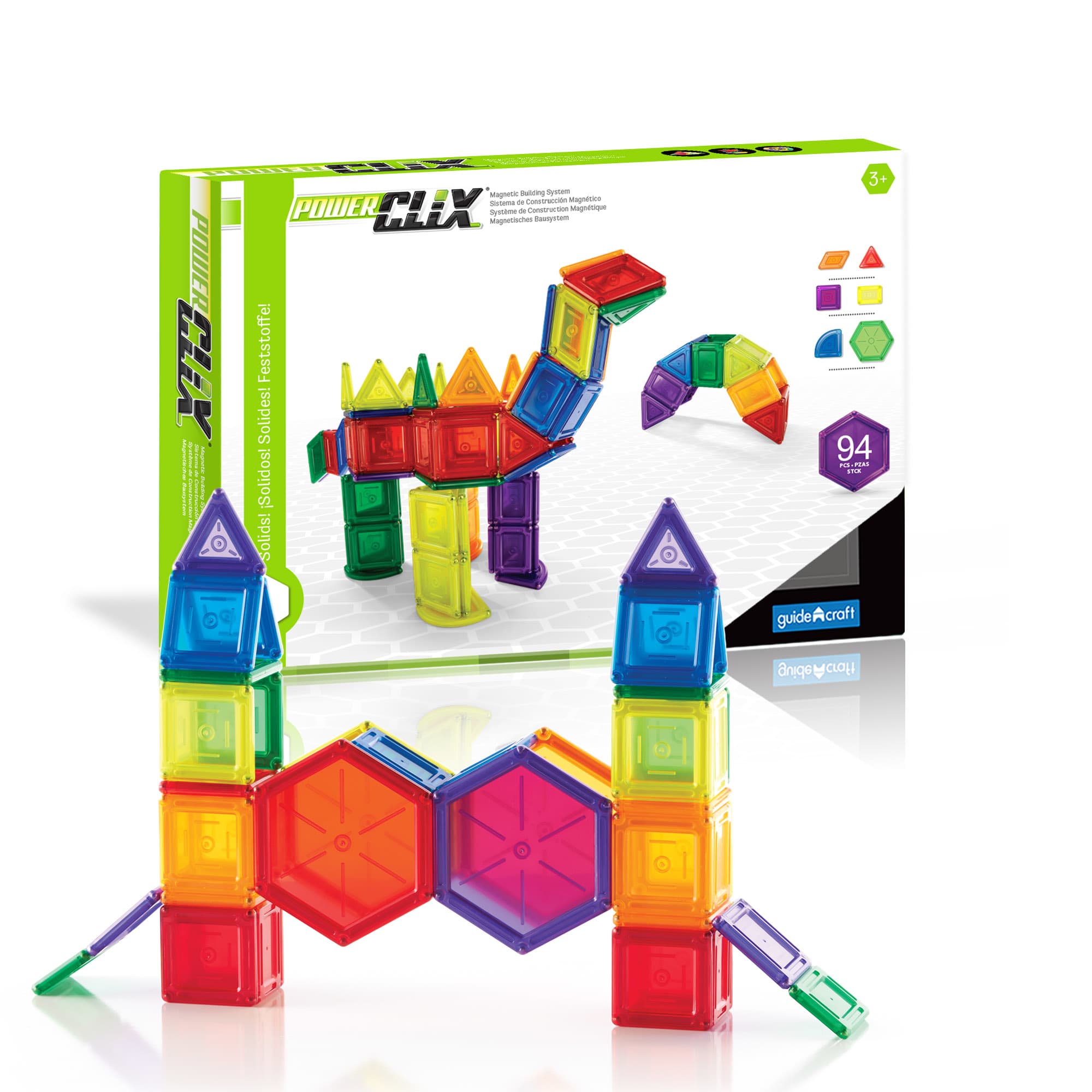Academy Guide 4枚セット PowerClix® Solids – Guidecraft