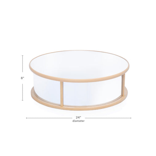 U3101  Curious Crawler Mirrored Play Table Dimensions