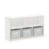 EdQ 2-Shelf 5-Compartment Storage with Bins - 24