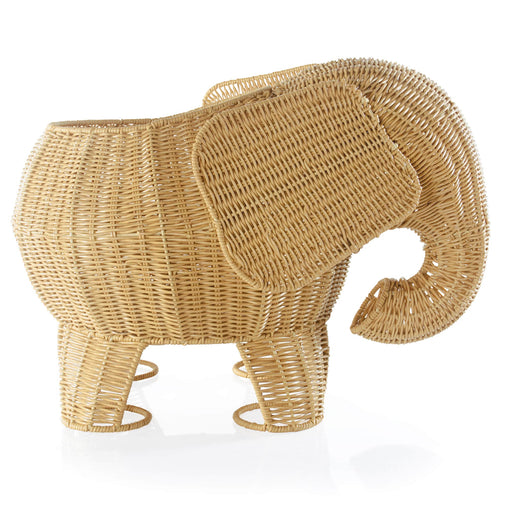 U6230  Elephant Wicker Basket Silo 2