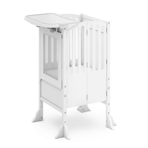 G97548 Contemporary Kitchen Helper and Tray Bundle White Main | White