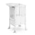 G97548 Contemporary Kitchen Helper and Tray Bundle White Main | White
