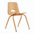 U67106 Tapered Leg Stackable Chair 35.6 cm Natural | 34 cm