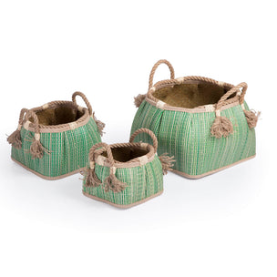 U2421 Sense of Place Woven Baskets Set of 3 Quarter Unpropped