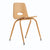U67108 Tapered Leg Stackable Chair 46 cm Natural | 44 cm