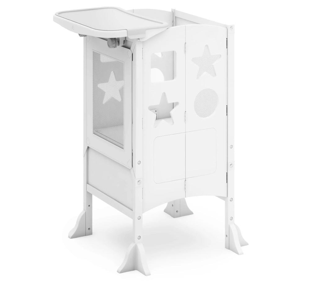 G97543 Classic Kitchen Helper and Tray Bundle White Main | White