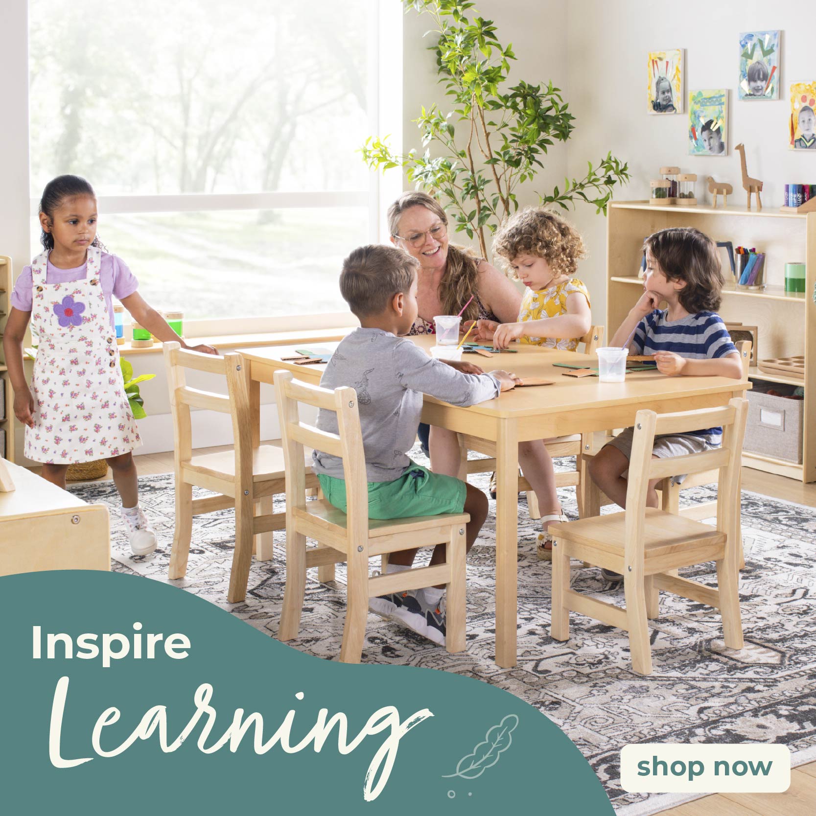 EDQ - Montessori Bookshelves with Bins | Guidecraft