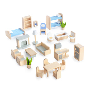 Guidecraft Modern Home Dollhouse Furniture - 24 pc. set