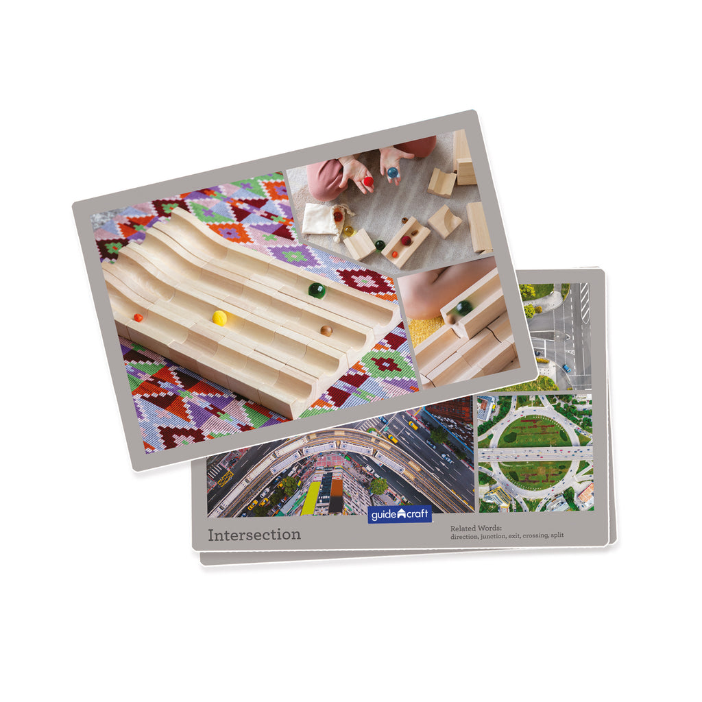 Guidecraft Unit Blocks Unit Block Marble Run - 40 pc. set – Guidecraft
