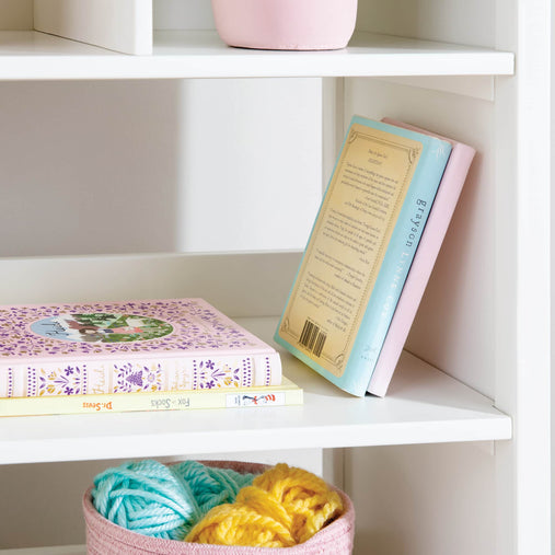 G27840 Martha Stewart Kids Dollhouse Bookcase White Env Detail 3