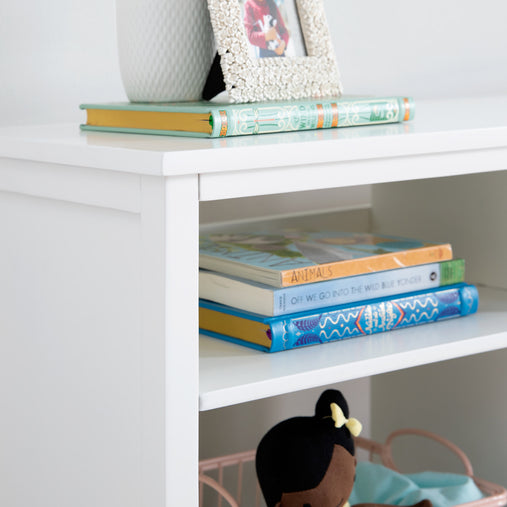 Martha Stewart Kids' Jr. Bookcase with Bins - Creamy White G27842 02