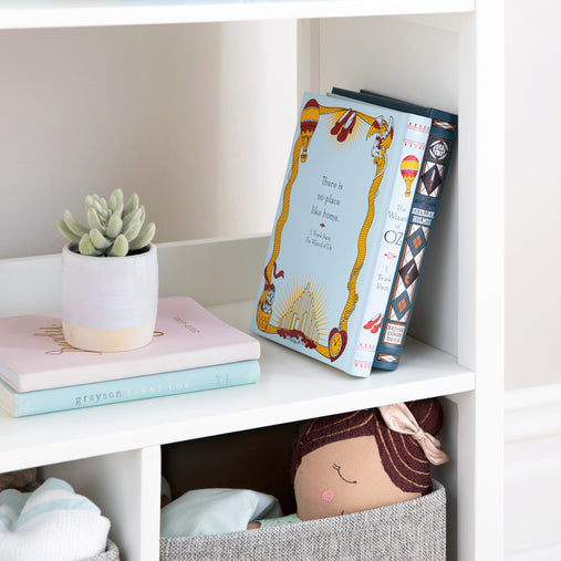 Martha Stewart Kids' Jr. Bookcase with Bins Creamy White
