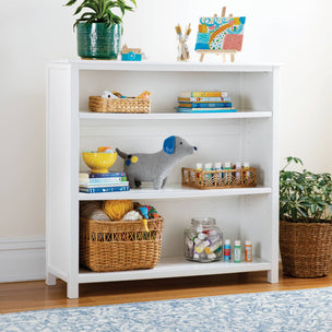 G28433 Kids 3Shelf Bookcase White Env Main