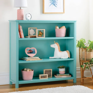 G28436 Kids 3Shelf Bookcase Teal Env Main