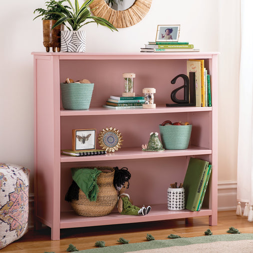 Guidecraft Taiga 3-Shelf Bookcase - 42" - Pink