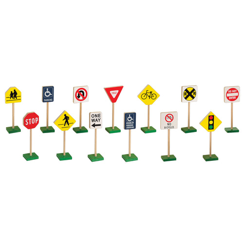 7" Block Play Traffic Signs