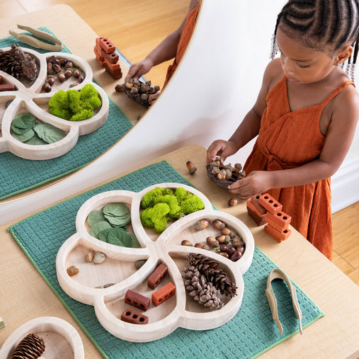 G4703  Loose Parts Organic Wooden Trays Set of 3 Lifestyle 2