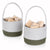 G6752 Woven Block Baskets Propped