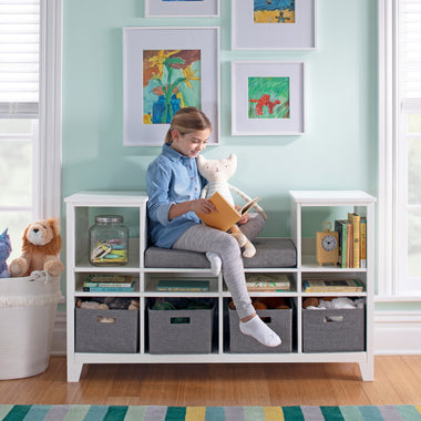 Martha Stewart Living and Learning Kids Reading Nook - Creamy White