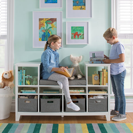 Martha Stewart Living and Learning Kids' Reading Nook Creamy White