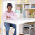 G76811 MSL&L Media System w desk White Lifestyle 1