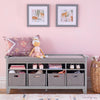 Martha Stewart Living and Learning Kids' Storage Bench Gray
