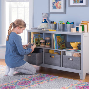 Martha Stewart Kids' Low Bookcase Gray