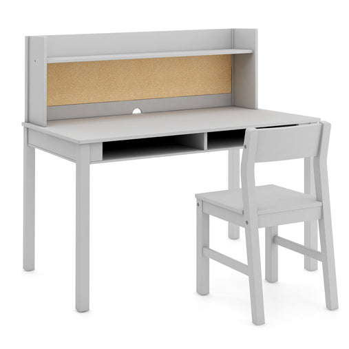 Martha Stewart Kids' Desk with Hutch and Chair - Sharky Gray G76908 04