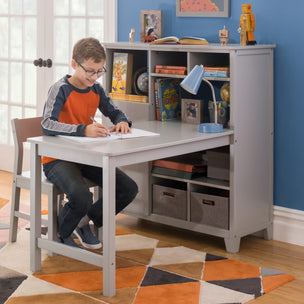 Martha Stewart Living and Learning Kids Media System with Desk Extension - Gray