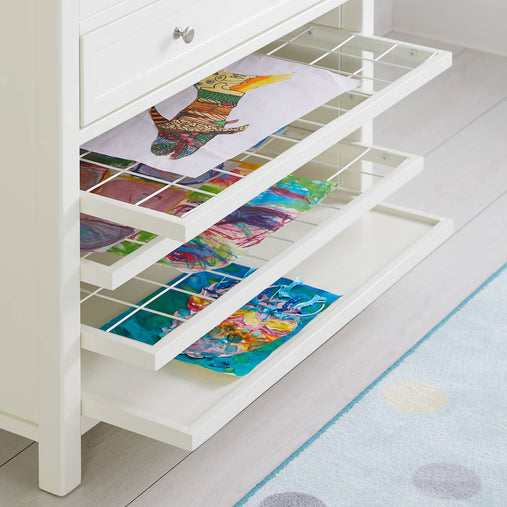 G77100 Martha Stewart Crafting Kids Art Storage with Drying Racks White Env Detail 3