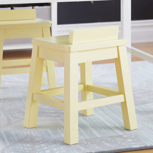 G77308 Martha Stewart Crafting Kids Art Stool Pastel Yellow Env 1