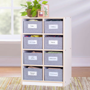 G80216 Cubby Bin Storage OrganizerWhite Main