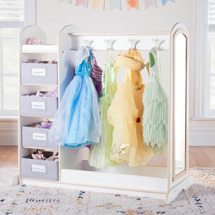 G80220 Dress Up Storage with BinsWhite Env Main Image