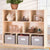 EdQ 3-Shelf 8-Compartment Storage with Bins - 36" Natural