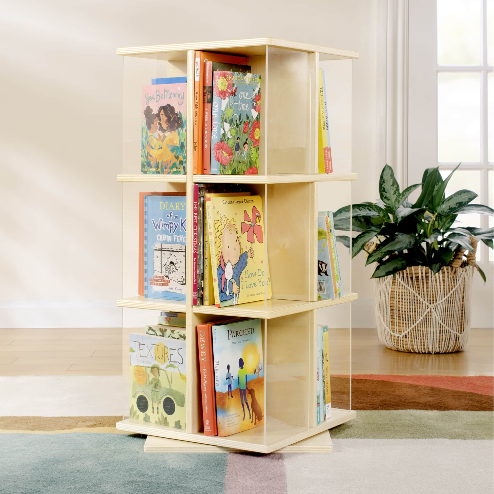 EdQ Rotating Book Display 3 Tier