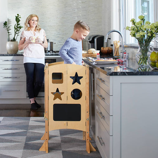 Classic Kitchen Helper Toddler Tower Natural