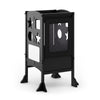 Classic Kitchen Helper Stool with 2 Keepers Black