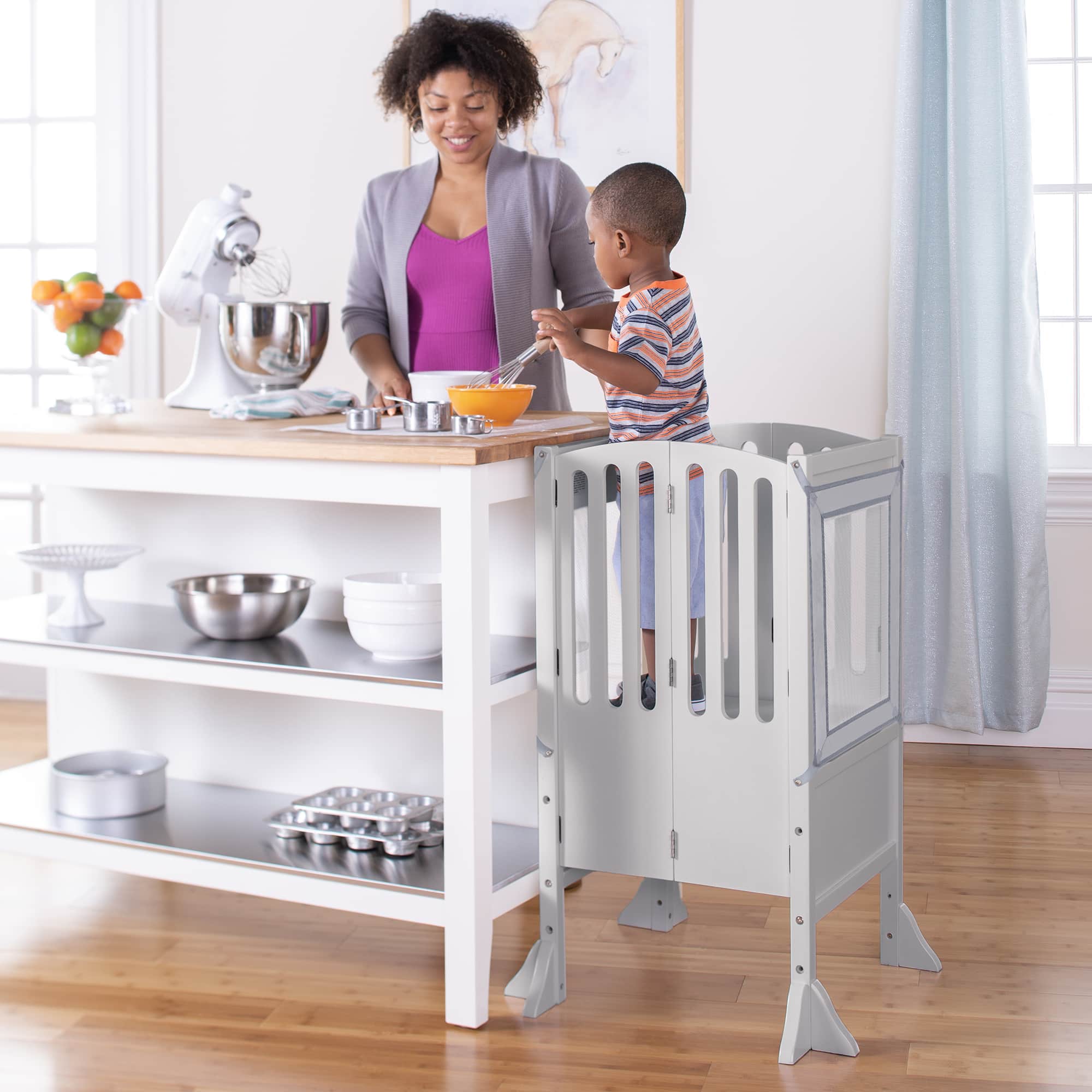 Contemporary Kitchen Helper Toddler Tower Guidecraft