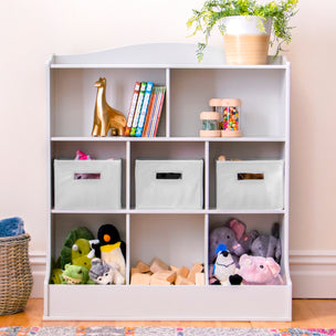 Guidecraft Kids Toy Storage Organizer - Gray
