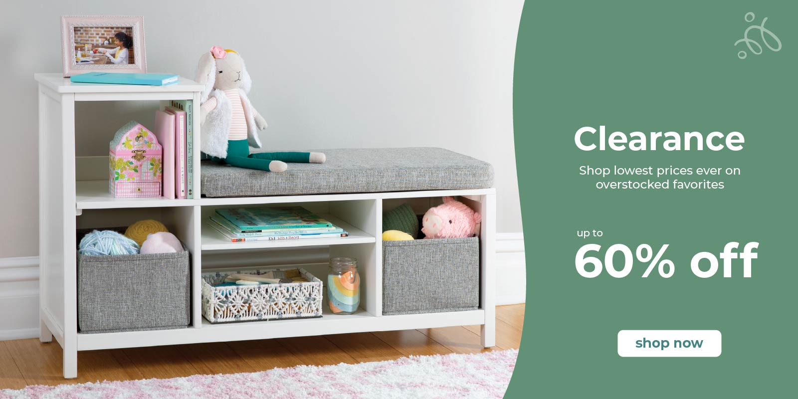 Click to shop clearance items up to 60 percent off.