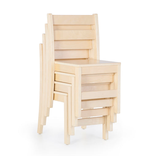 U68106 Stacking Wooden Chair 35.5cm 14in Set of 4_Stack