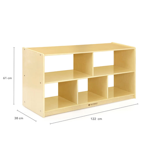 U42104 5-Compartment Storage 61 cm Pass Thru-Birch-Dimension Imagecm