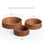 U2422 Circle Woven Mirror Tray Set of 3-Dimension Images cm