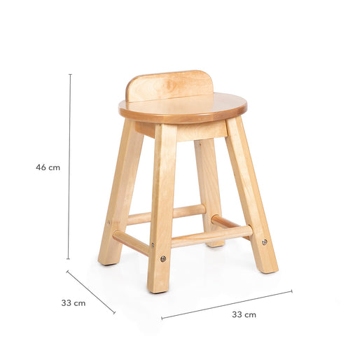 U2411 Kitchen Island Stools Set of 2-Dimension Images cm