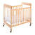 U84000 Safe and Sound Clearview Crib With Mattress Quarter without Blanket