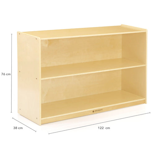U42114 2-Shelf Open Storage 76 cm-BirchDimension Imagecm