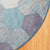 U2443 302425-BL SOP Round Carpet 5ft Blue Hex Env Detail 7432